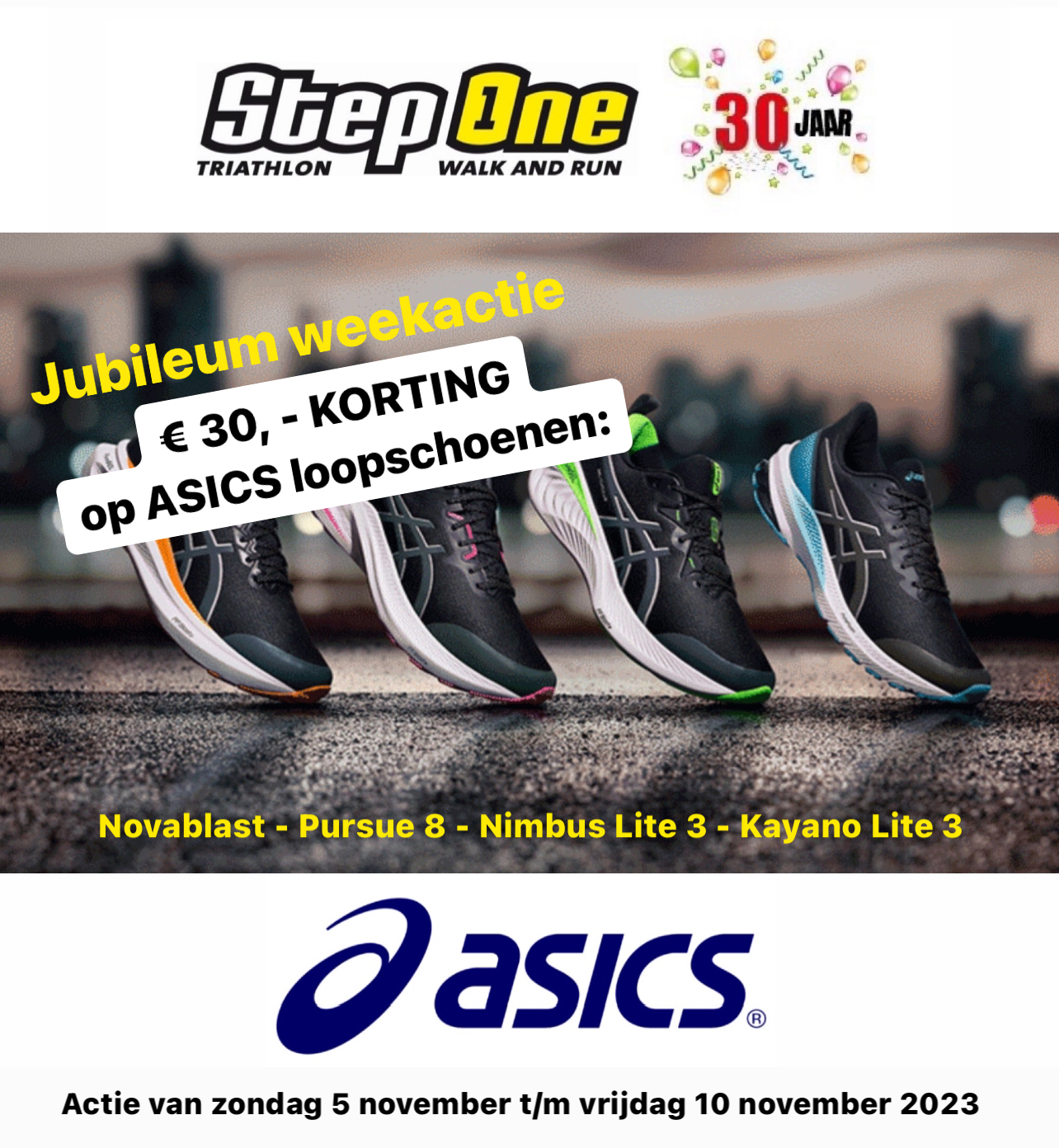 Asics weken Step One Borne Asics weken Step One Borne
