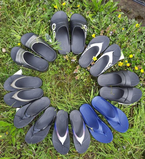 step_one_borne_oofos_velous_slippers